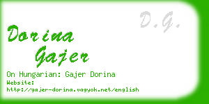 dorina gajer business card